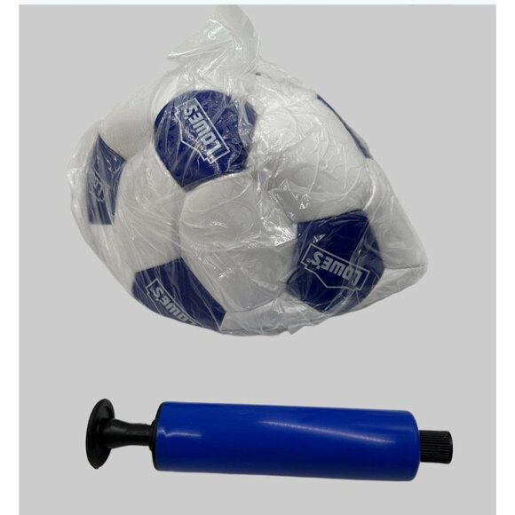 2025 NEW LOWES REWARDS Members Only Kids Soccer Ball Pump And Drawstring Bag - Picture 3 of 3